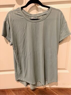 Mono B Textured Stripe Athletic Top